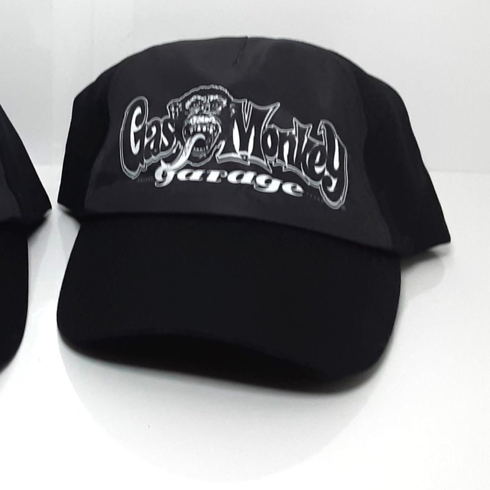 Gas Monkey Garage Hats Adjustable Signature Logo Lot of 2 NWT